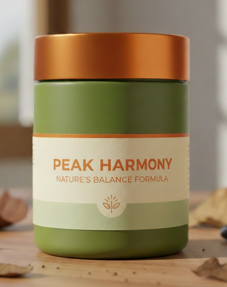Peak Harmony plant-based formula package